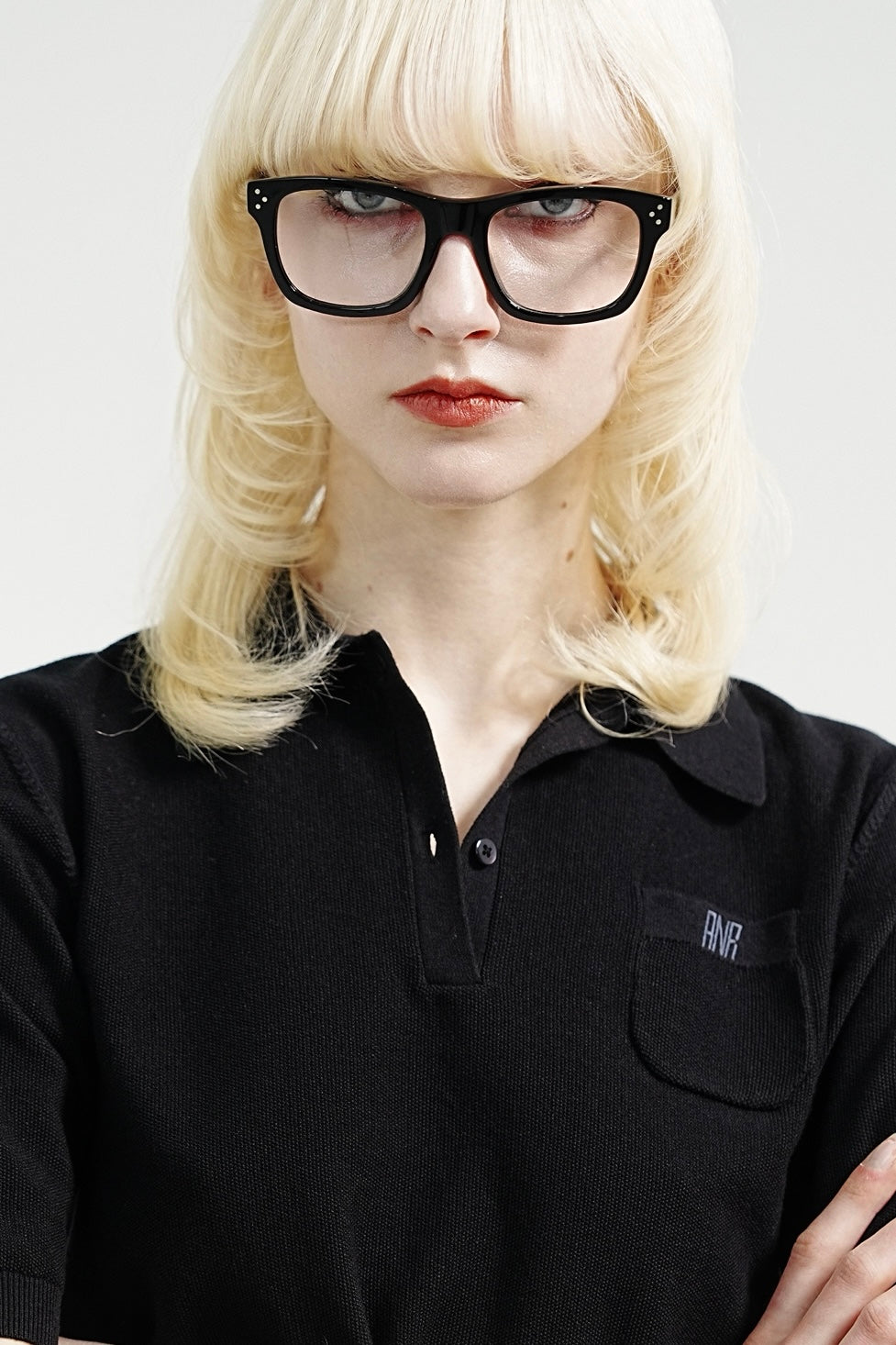 POCKET DESIGN POLO KNIT