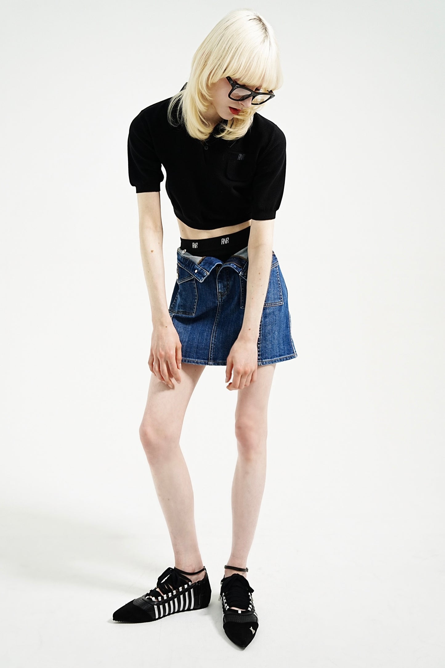 POCKET DESIGN POLO KNIT