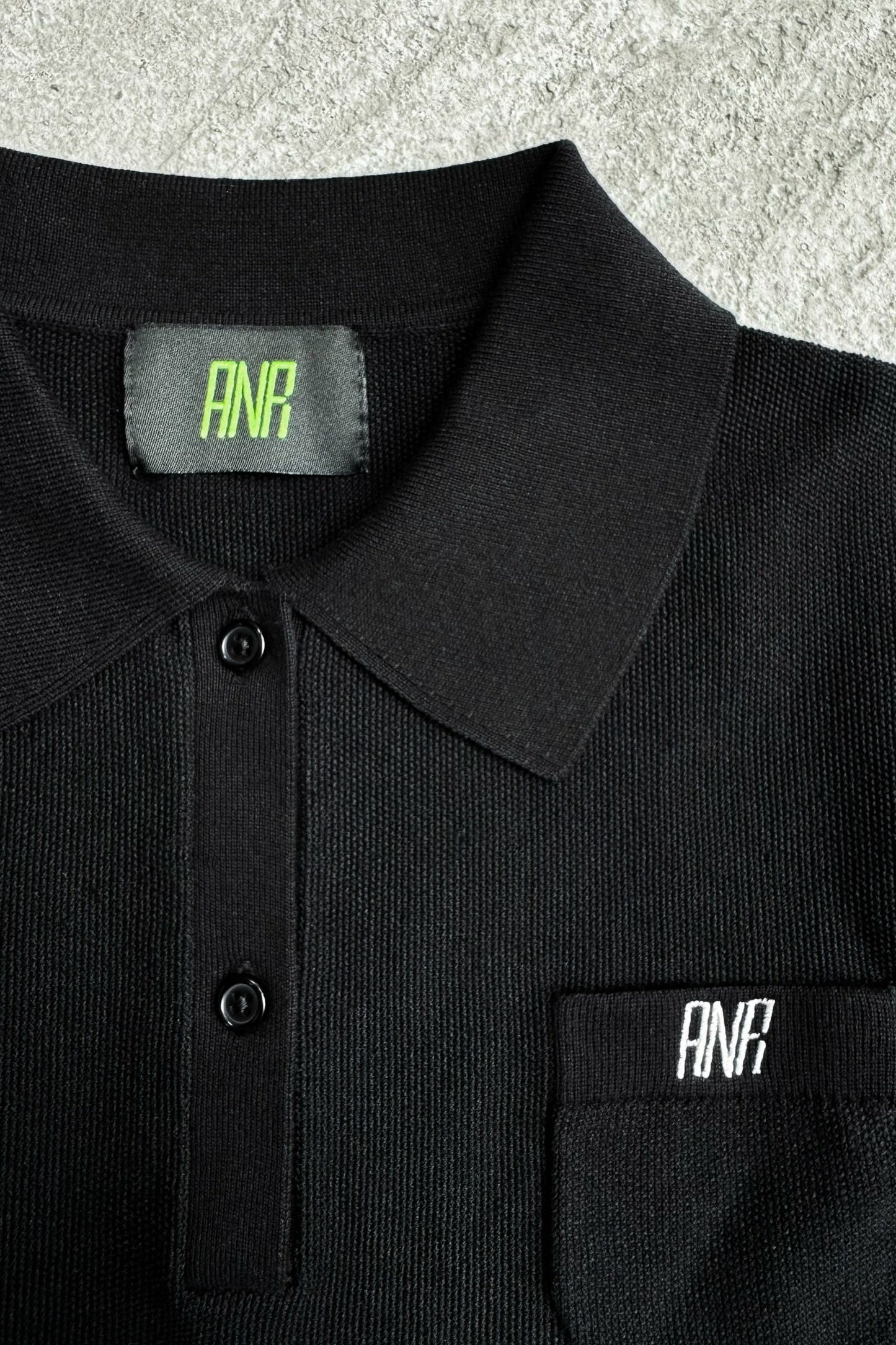 POCKET DESIGN POLO KNIT