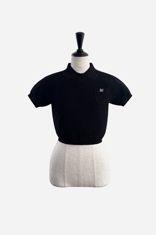 POCKET DESIGN POLO KNIT