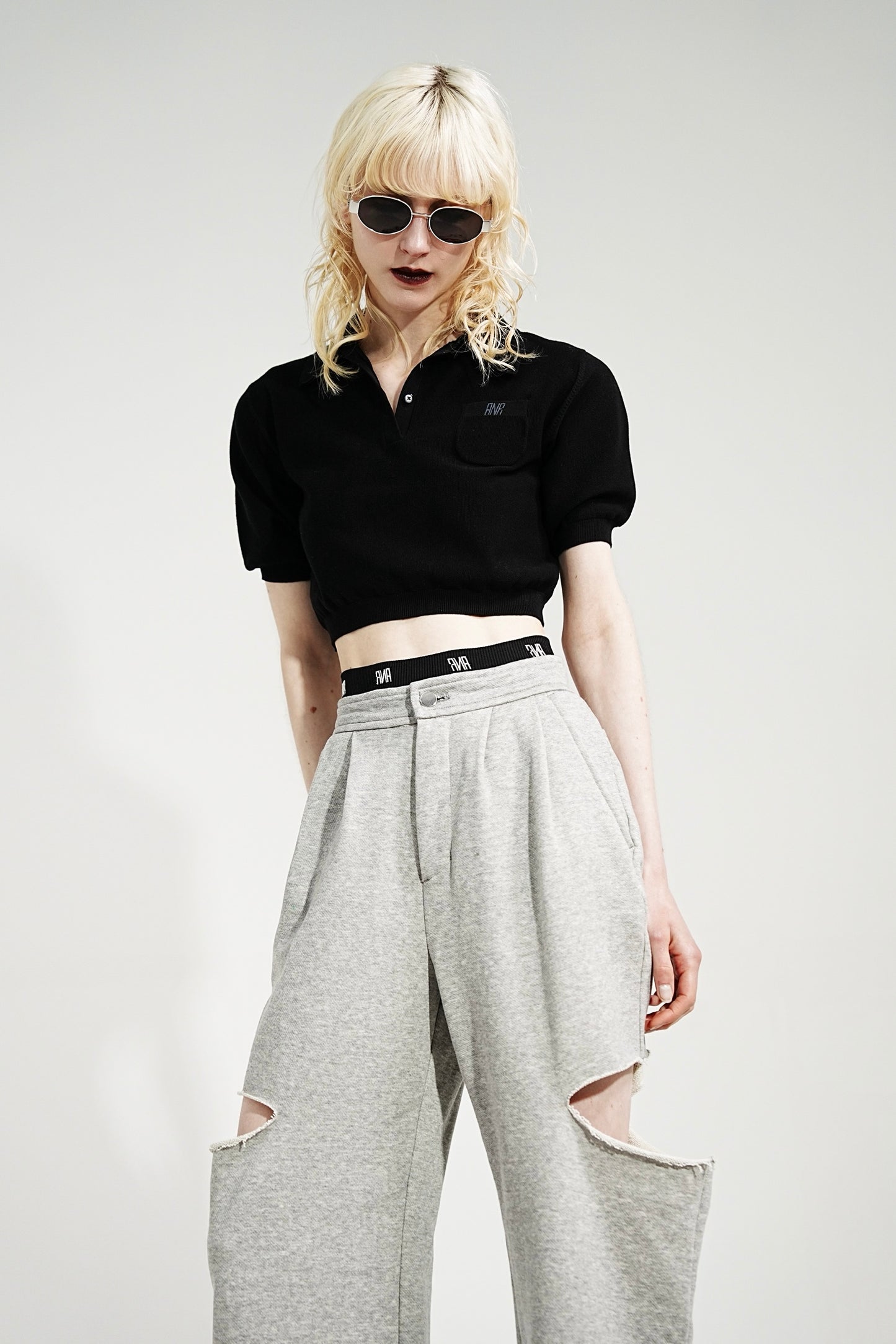 POCKET DESIGN POLO KNIT
