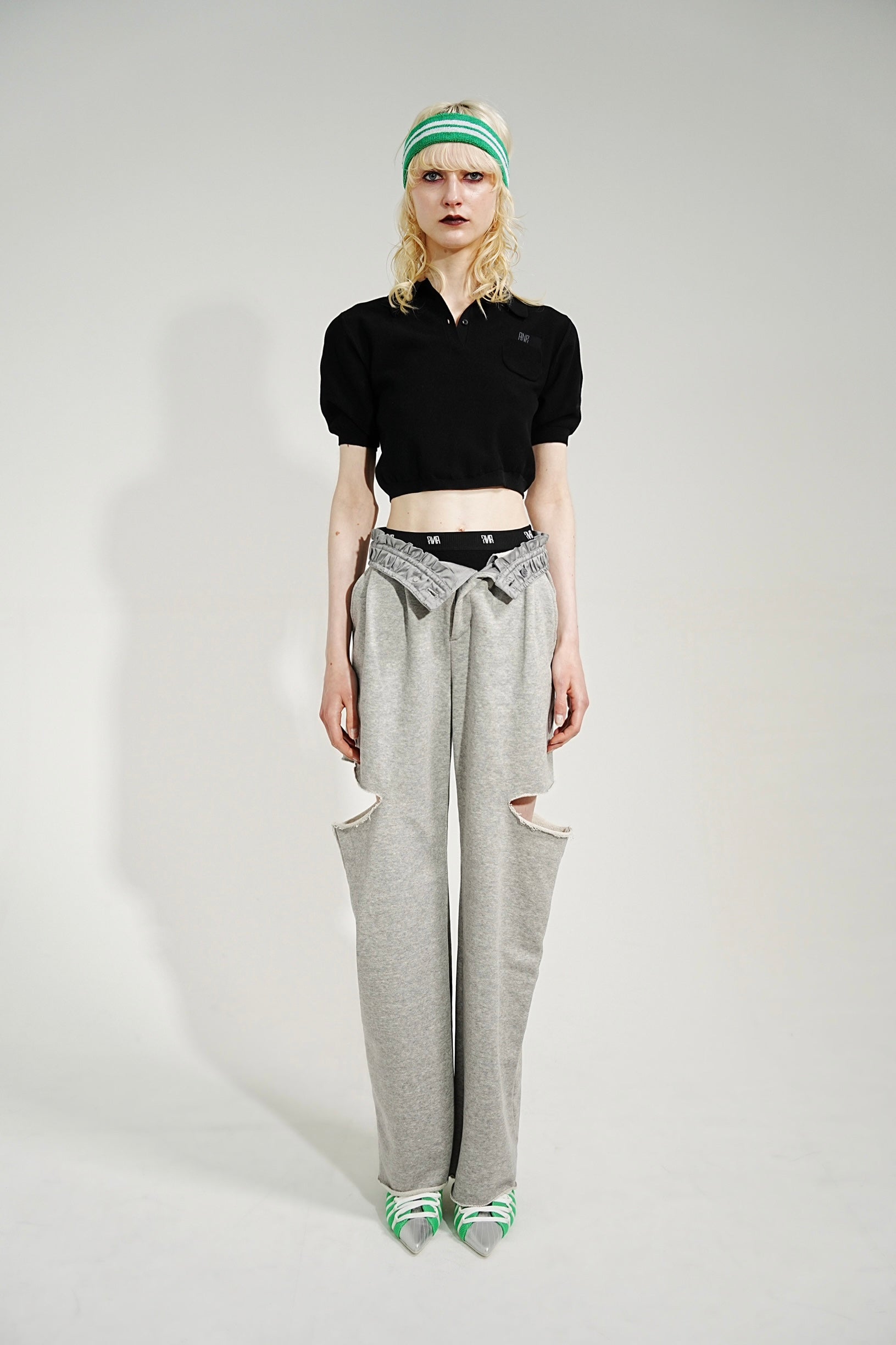 2WAY SLIT SWEAT PANTS グレー S/M 2WAY SLIT SWEAT PANTS – ANR
